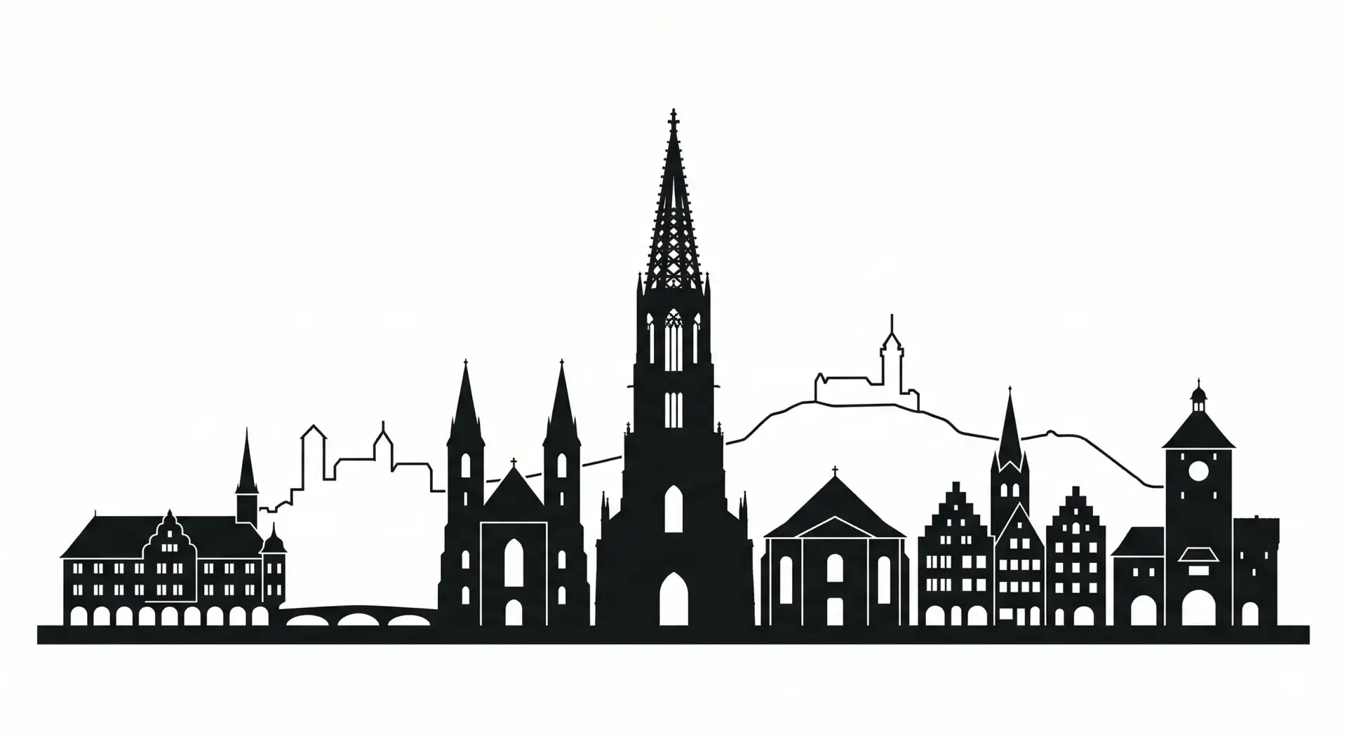 Freiburg im Breisgau skyline visual